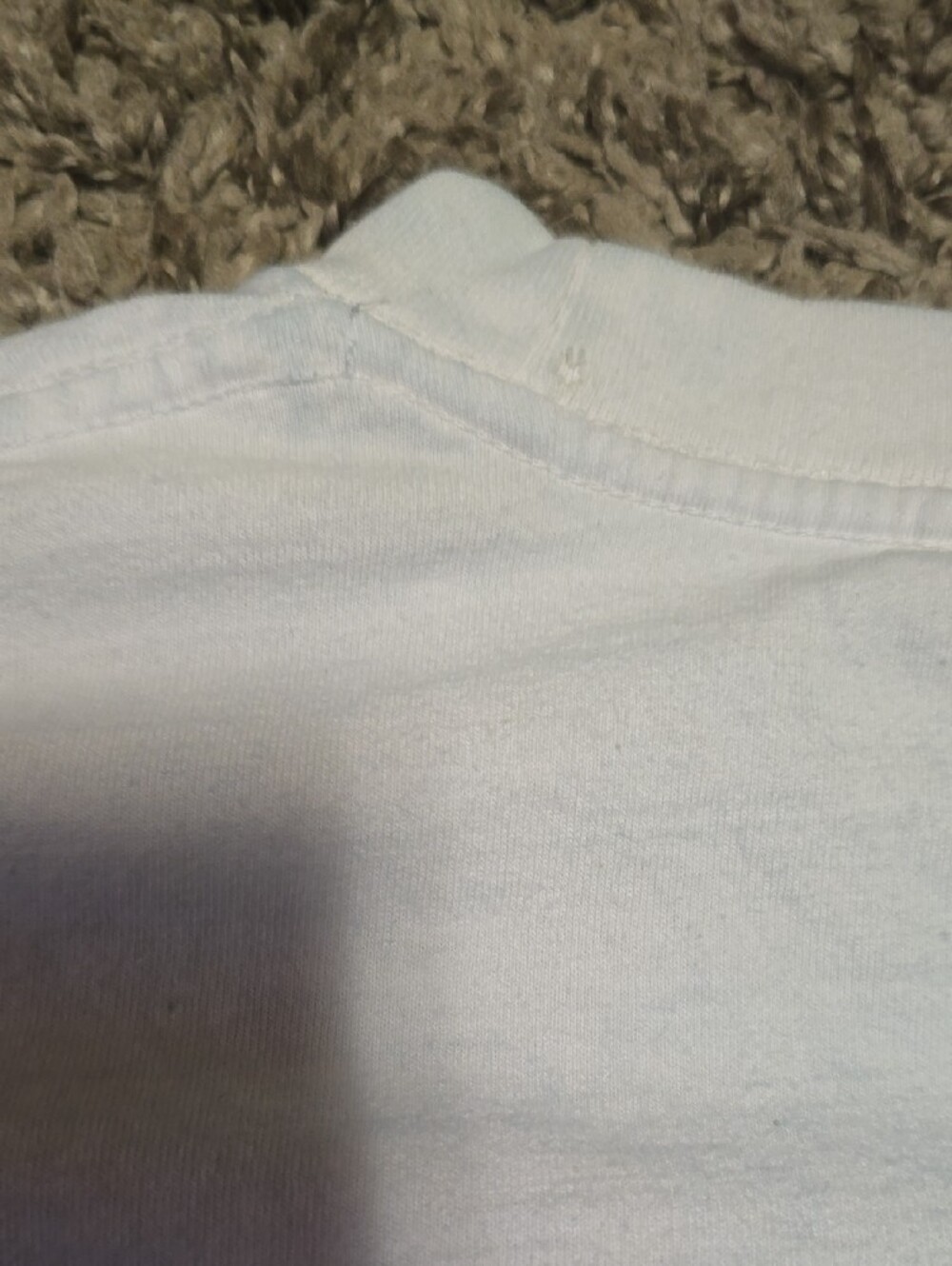 White Short-Sleeve Paisley Print Tee in Blue - Picture 5 of 5
